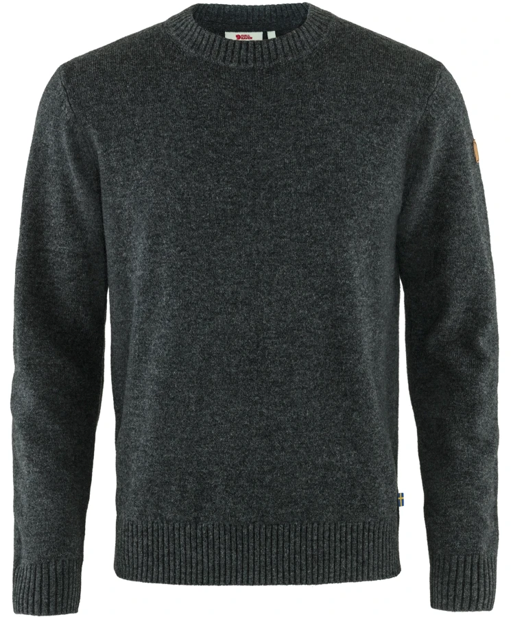 Fjallraven Ovik Round Neck Sweater, kolor: 030 - Dark Grey, 1