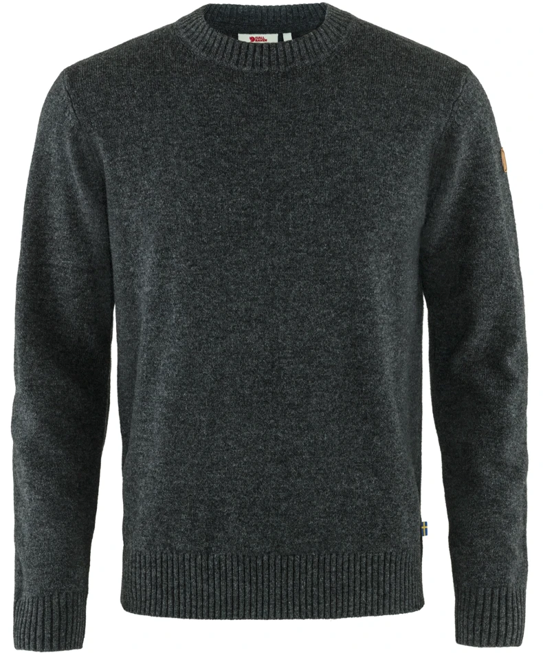 Fjallraven Ovik Round Neck Sweater, kolor: 030 - Dark Grey, 1