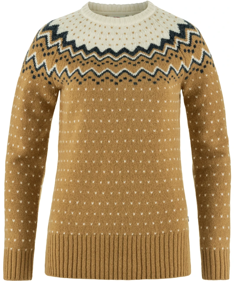 Fjallraven Ovik Knit Sweater W, kolor: 232-113 - Buckwheat Brown-Chalk White