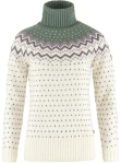 Fjallraven Ovik Knit Roller Neck W, kolor: 113-614 Chalk White-Patina Green