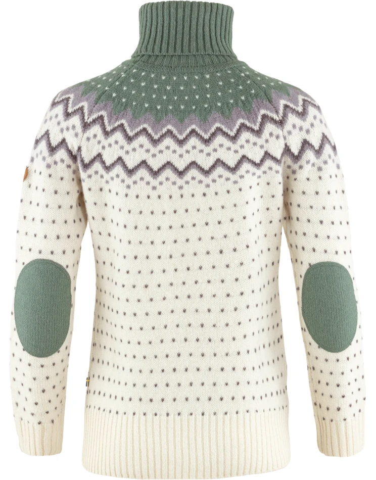 Fjallraven Ovik Knit Roller Neck W, kolor: 113-614 Chalk White-Patina Green