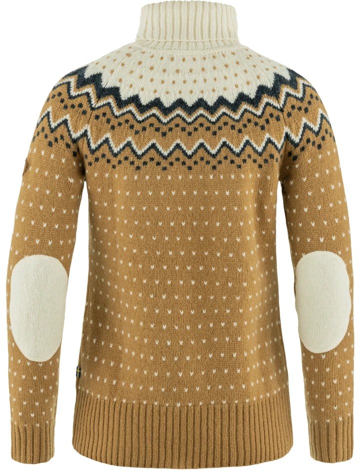 Fjallraven Ovik Knit Roller Neck W, kolor: 232-113 - Buckwheat Brown-Chalk White