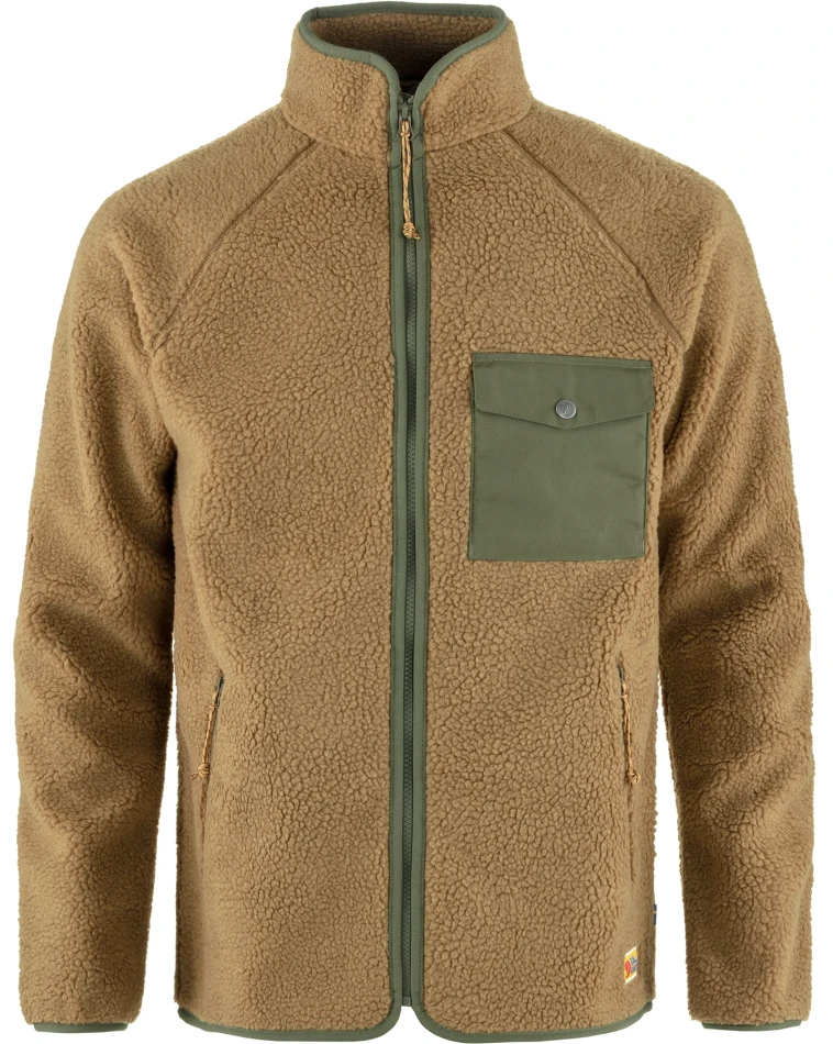 Fjallraven Vardag Pile Fleece, kolor: 232-625 - Buckwheat Brown-Laurel Green