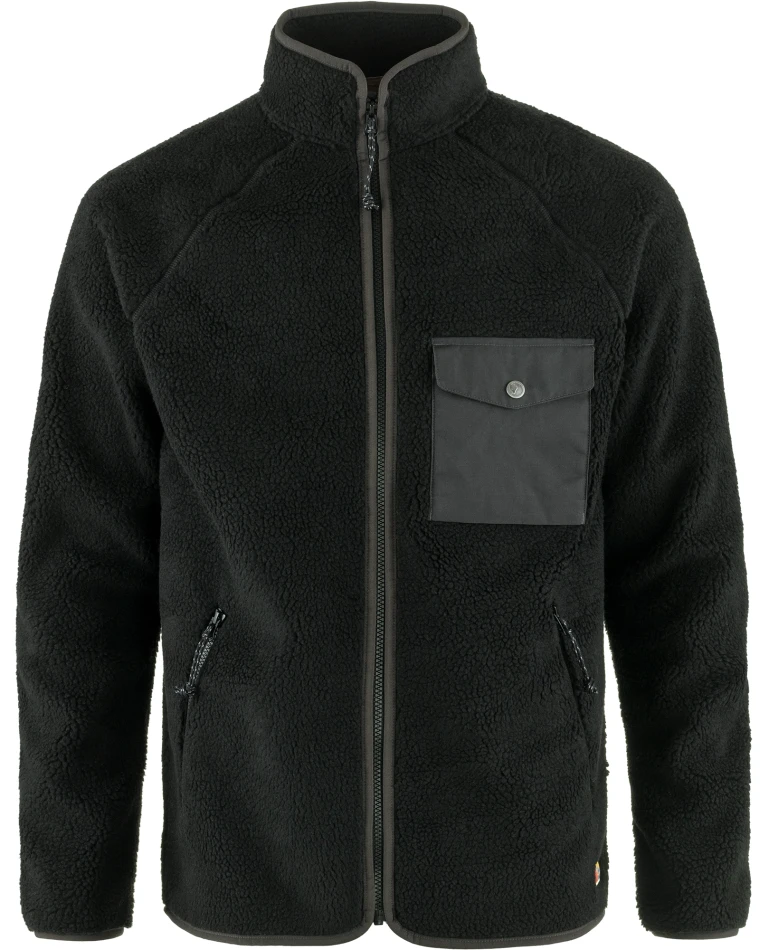 Fjallraven Vardag Pile Fleece, kolor: 550-030 - Black-Dark Grey