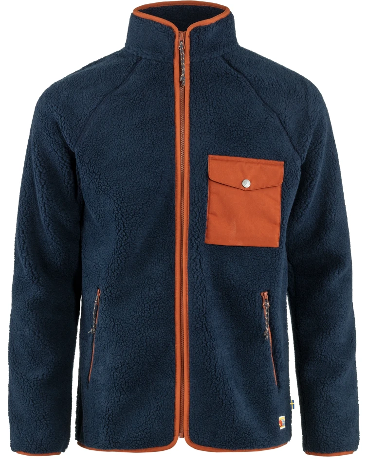 Fjallraven Vardag Pile Fleece, kolor: 560-215 - Navy-Autumn Leaf