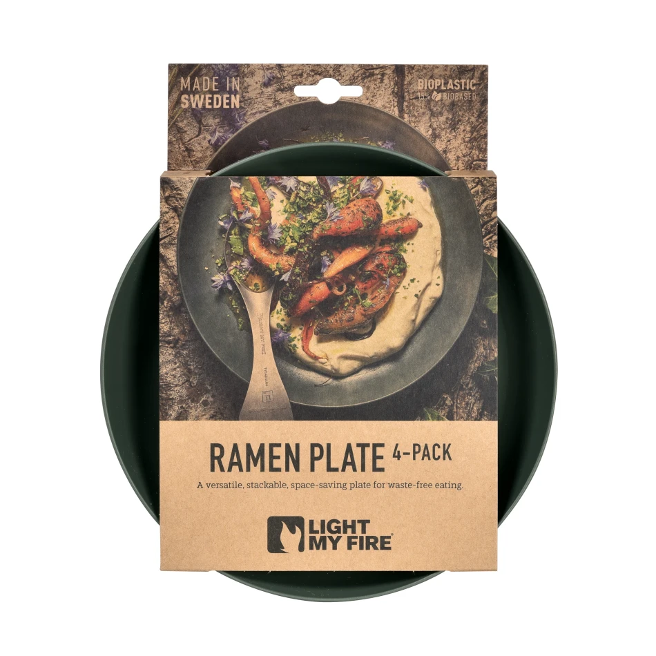 Light My Fire Ramen Plate 4-pack, kolor: Sage Green