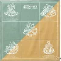 Fjallraven Campfire Bandana, kolor: 133-676 Mais Yellow-Aloe Green