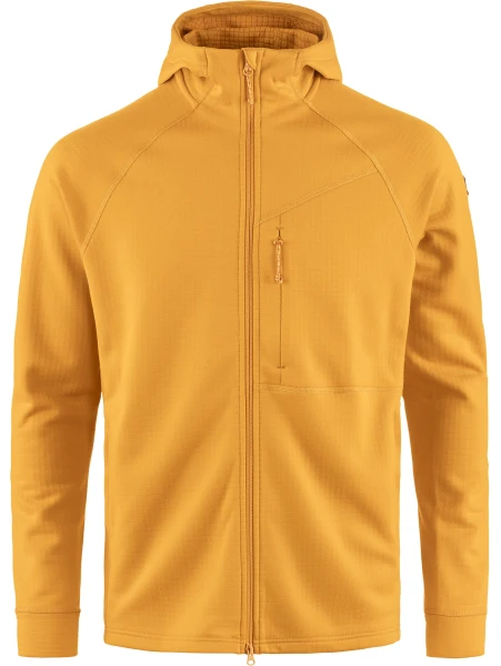 Fjallraven Abisko Grid Fleece Hoodie, kolor: 161 - Warm Yellow