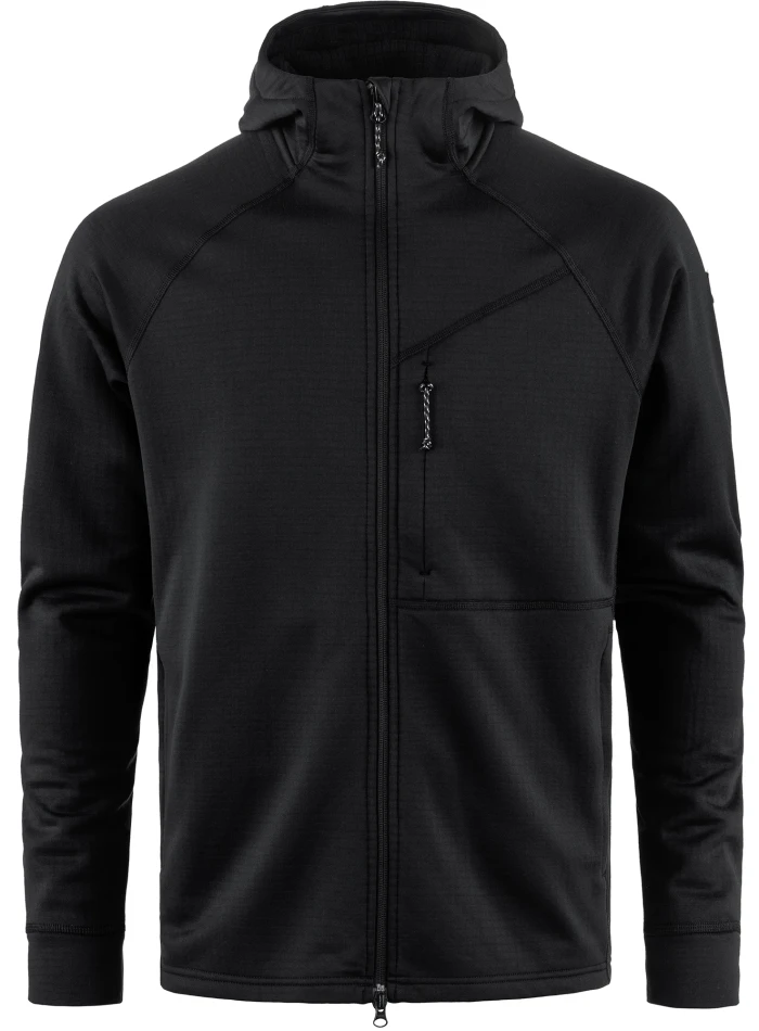 Fjallraven Abisko Grid Fleece Hoodie, kolor: 550 - Black