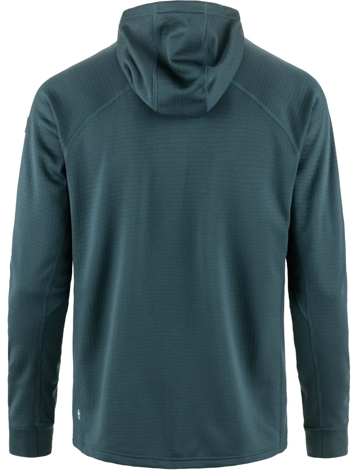 Fjallraven Abisko Grid Fleece Hoodie, kolor: 570 - Mountain Blue