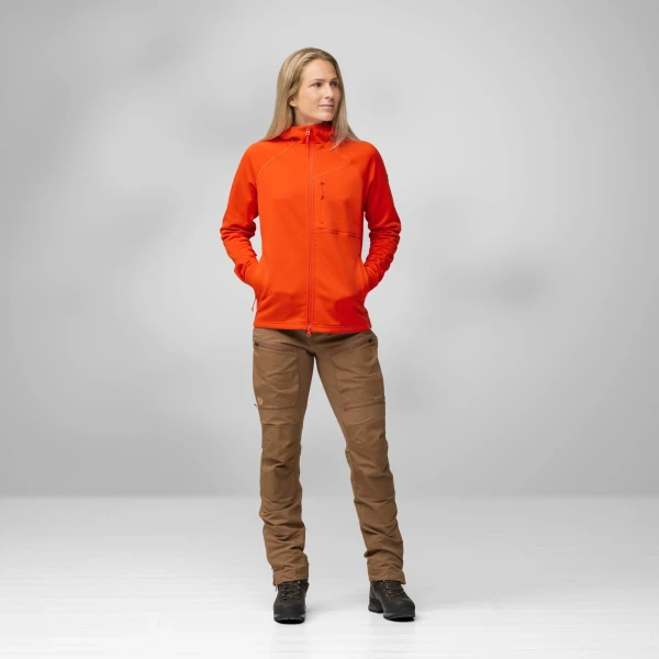 Fjallraven Abisko Grid Fleece Hoodie W
