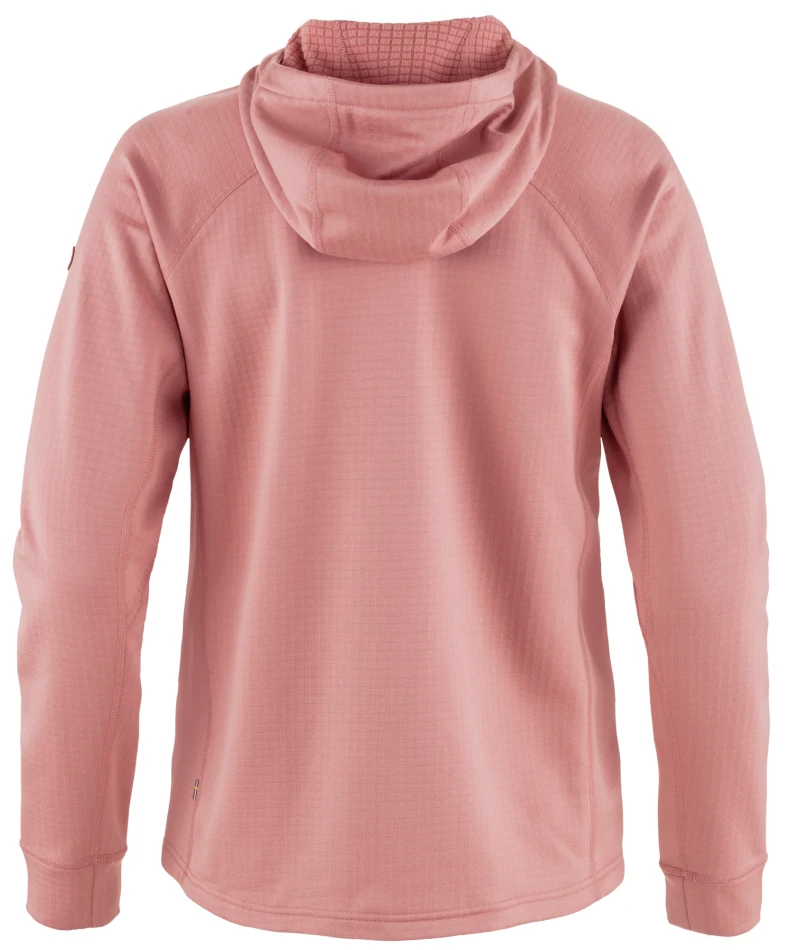 Fjallraven Abisko Grid Fleece Hoodie W, kolor: 300 - Dusty Rose