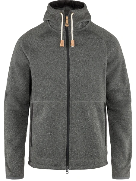 Fjallraven Ovik Fleece Hoodie, kolor: 030 - Dark Grey