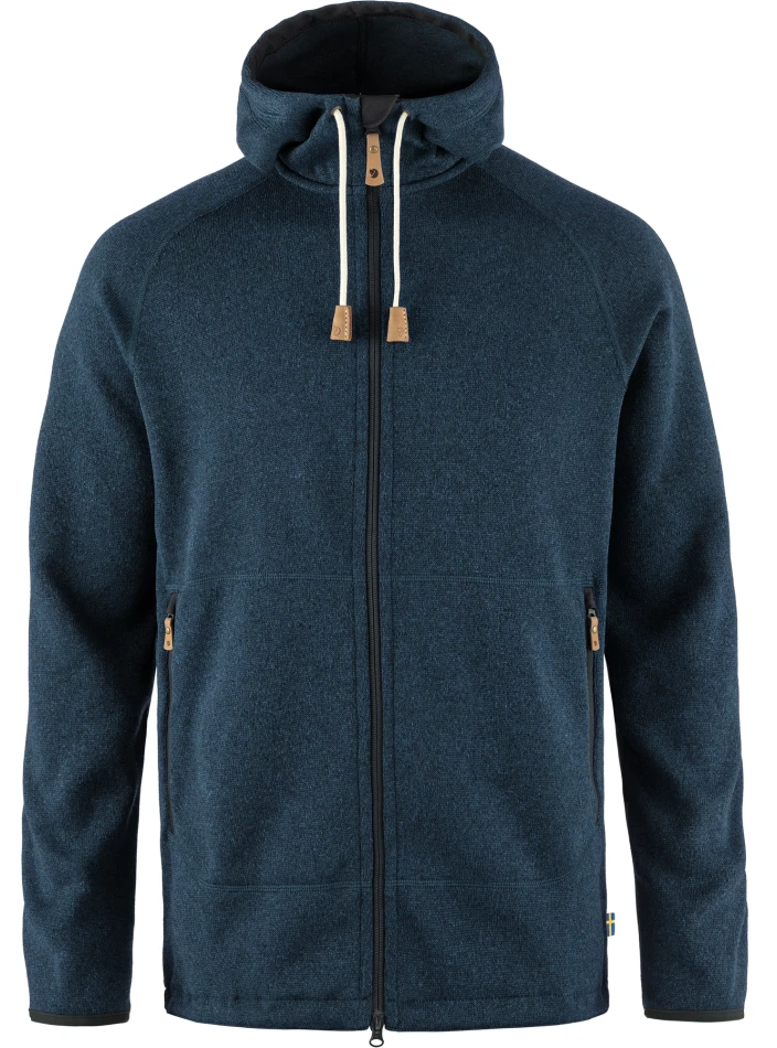 Fjallraven Ovik Fleece Hoodie, kolor: 662 - Deep Forest