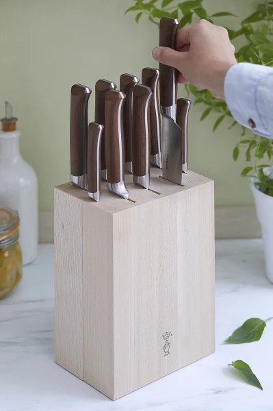 Opinel Kitchen Knife Storage Block 9 knives