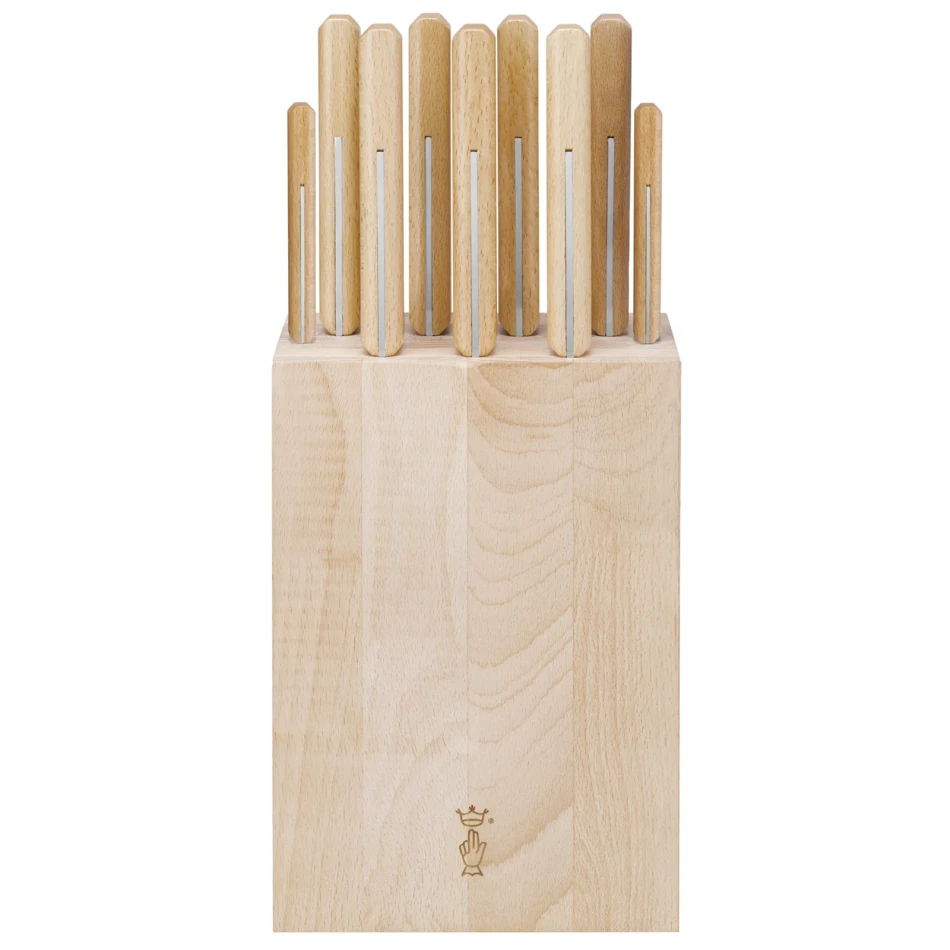 Opinel Kitchen Knife Storage Block 9 knives