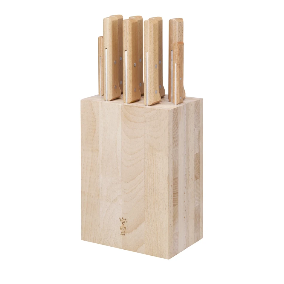 Opinel Kitchen Knife Storage Block 9 knives