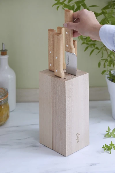 Opinel Kitchen Knife Storage Block 5 knives