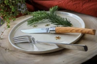 Opinel Table Chic Olive Wood Set
