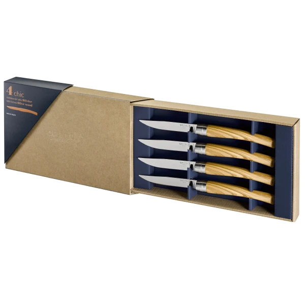 Opinel Table Chic Olive Wood Set