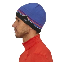 Beanie Hat Classic Fitz Roy Andes Blue