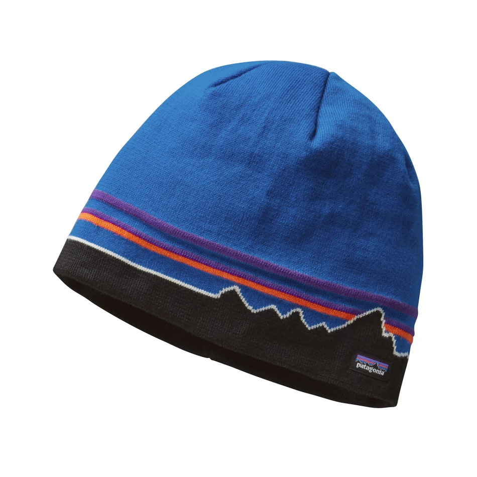 Beanie Hat Classic Fitz Roy Andes Blue