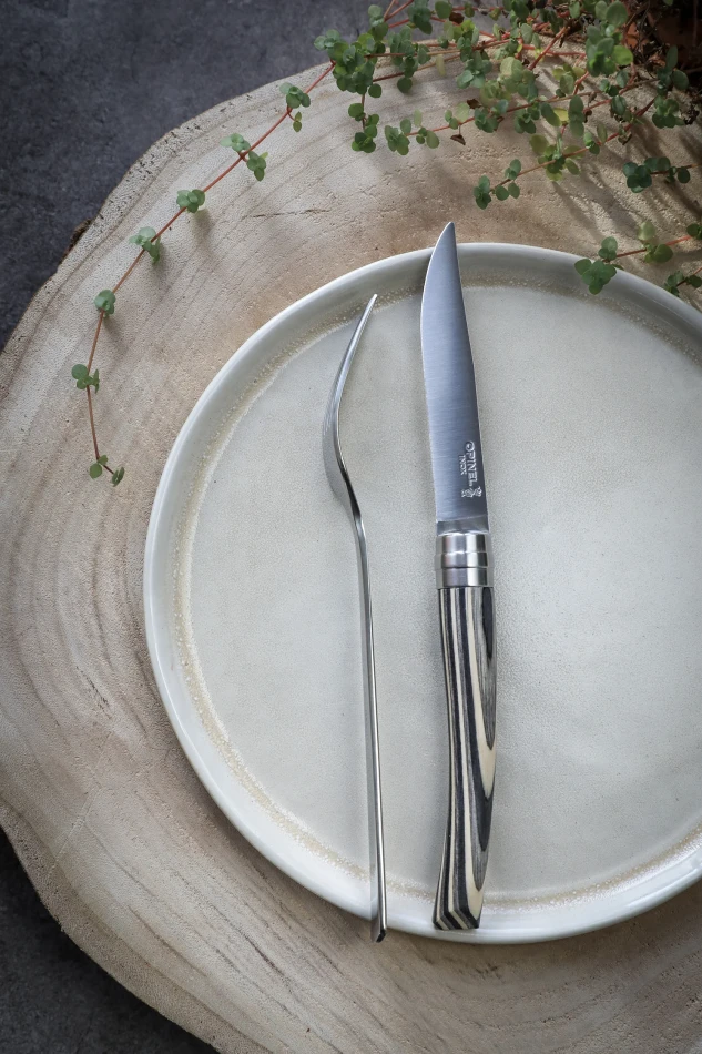 Opinel Table Knife Laminated Birch Set