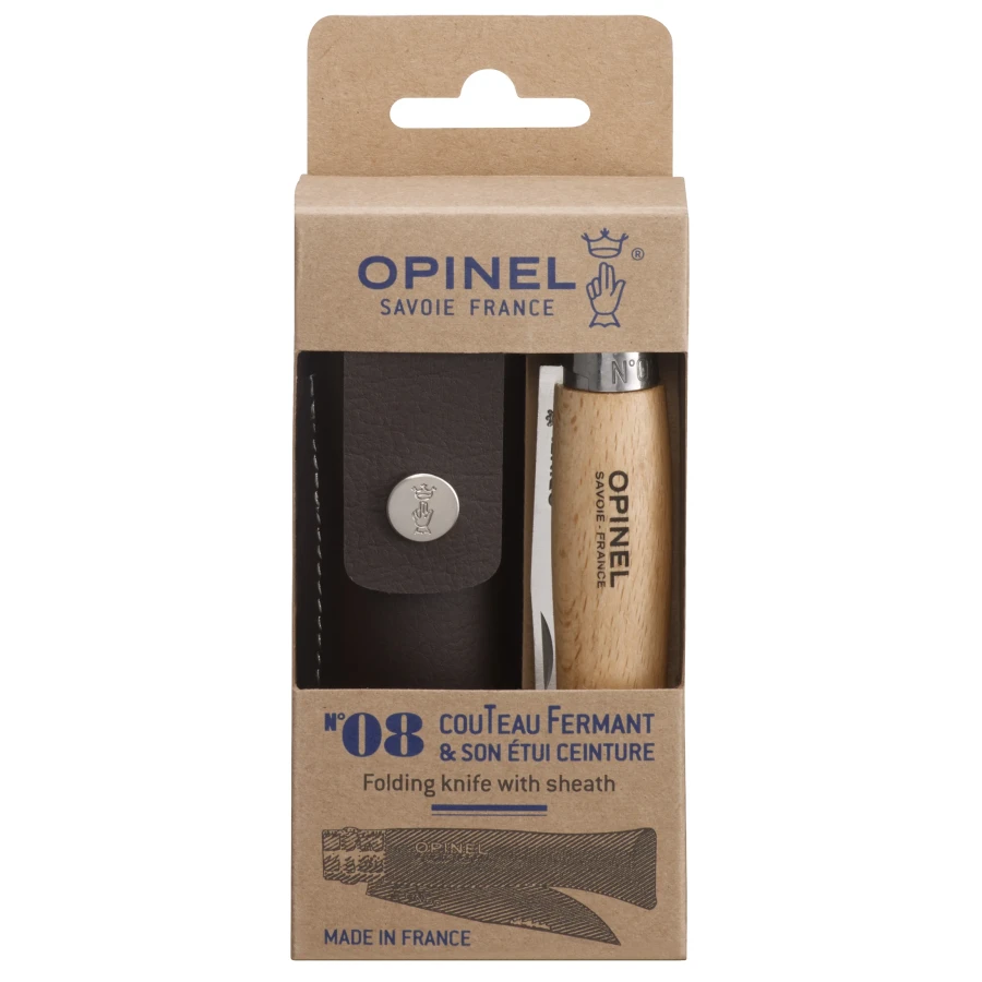 Opinel No 08 Stainless Steel + Sheath