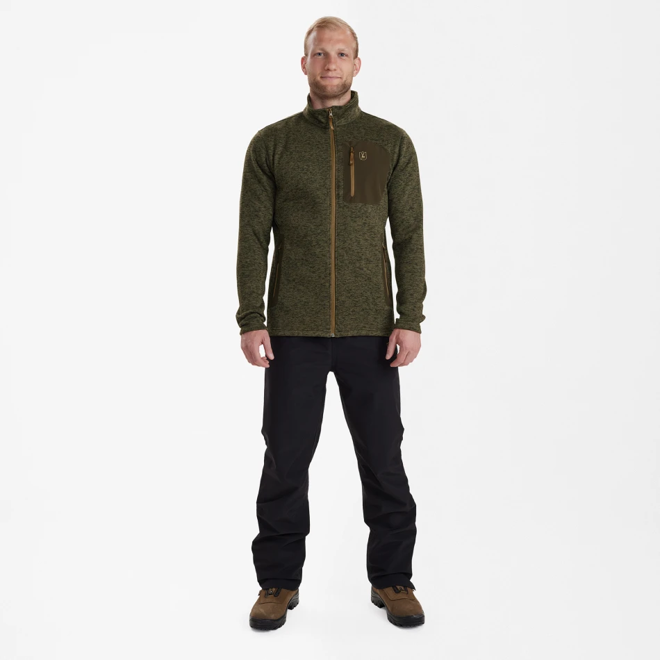 Sarek Knitted Jacket, kolor: 365 - Olive Night melange