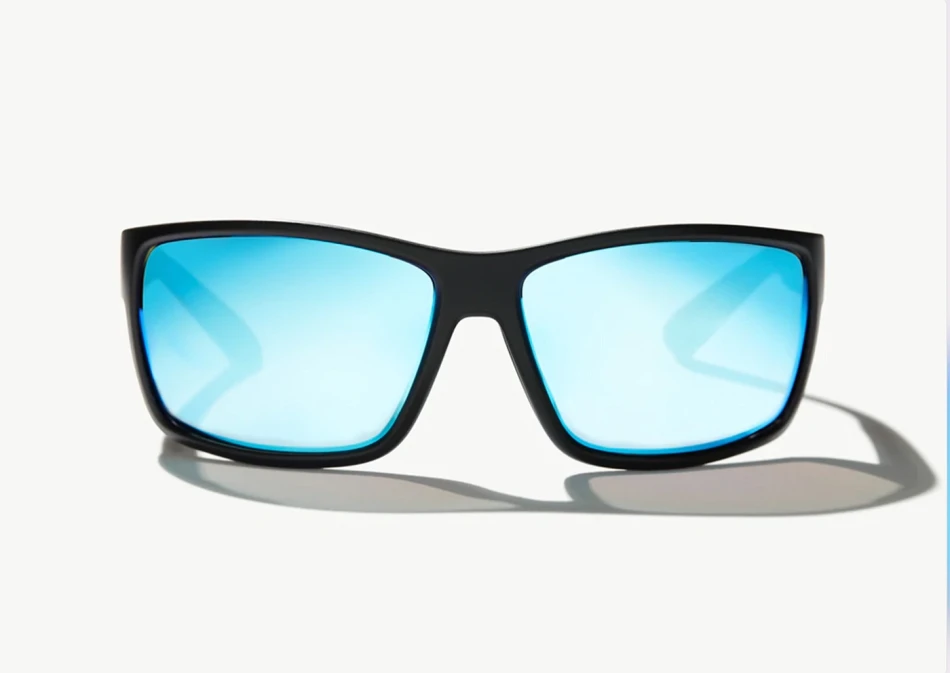 Bales Beach Matte Black, kolor: Blue Mirror PC - bifocal