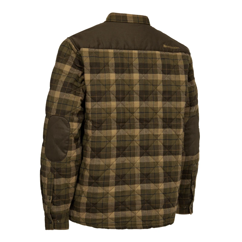 Elbert Padded Shirt Jacket, kolor: 55684 - Brown Check - 2