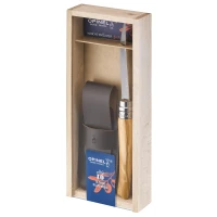 Opinel Slim Olive Box + Case
