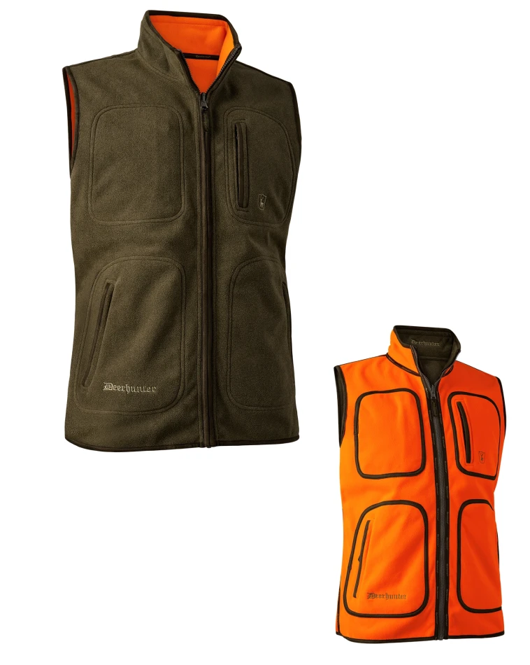 Gamekeeper Reversible Fleece Waistcoat, kolor: 663 - Safety Orange - 1