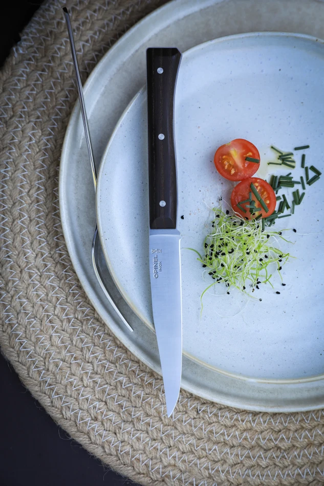 Opinel Set of 4 Facette Dark Ash Table Knives