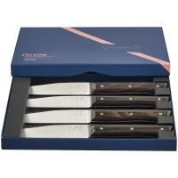 Opinel Set of 4 Facette Dark Ash Table Knives