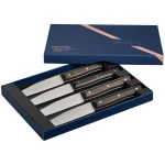 Opinel Set of 4 Facette Dark Ash Table Knives