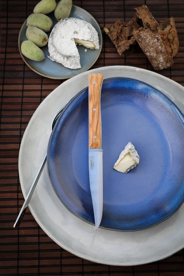 Opinel Set of 4 Facette Olive Wood Table Knives
