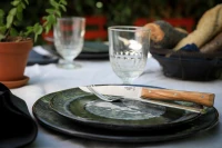 Opinel Set of 4 Facette Olive Wood Table Knives