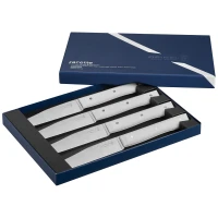 Opinel Set of 4 Facette White Table Knives