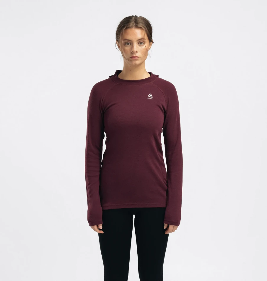 Aclima WarmWool Hoodsweater W, kolor: 457 - Fig