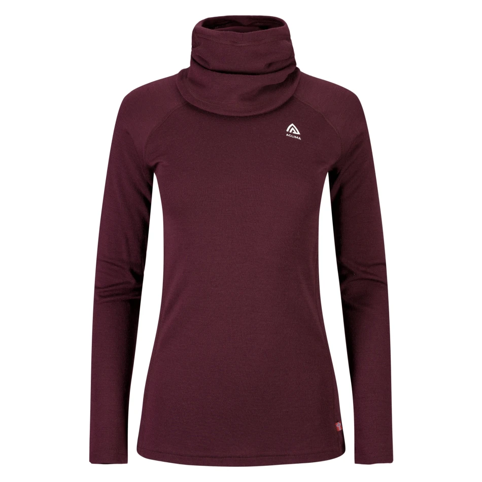 Aclima WarmWool Hoodsweater W, kolor: 457 - Fig