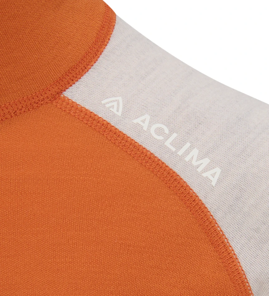 Aclima WarmWool Polo W, kolor: 465 - Gold Flame/Beige Melange/Niagara