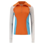 Aclima WarmWool Polo W, kolor: 465 - Gold Flame/Beige Melange/Niagara