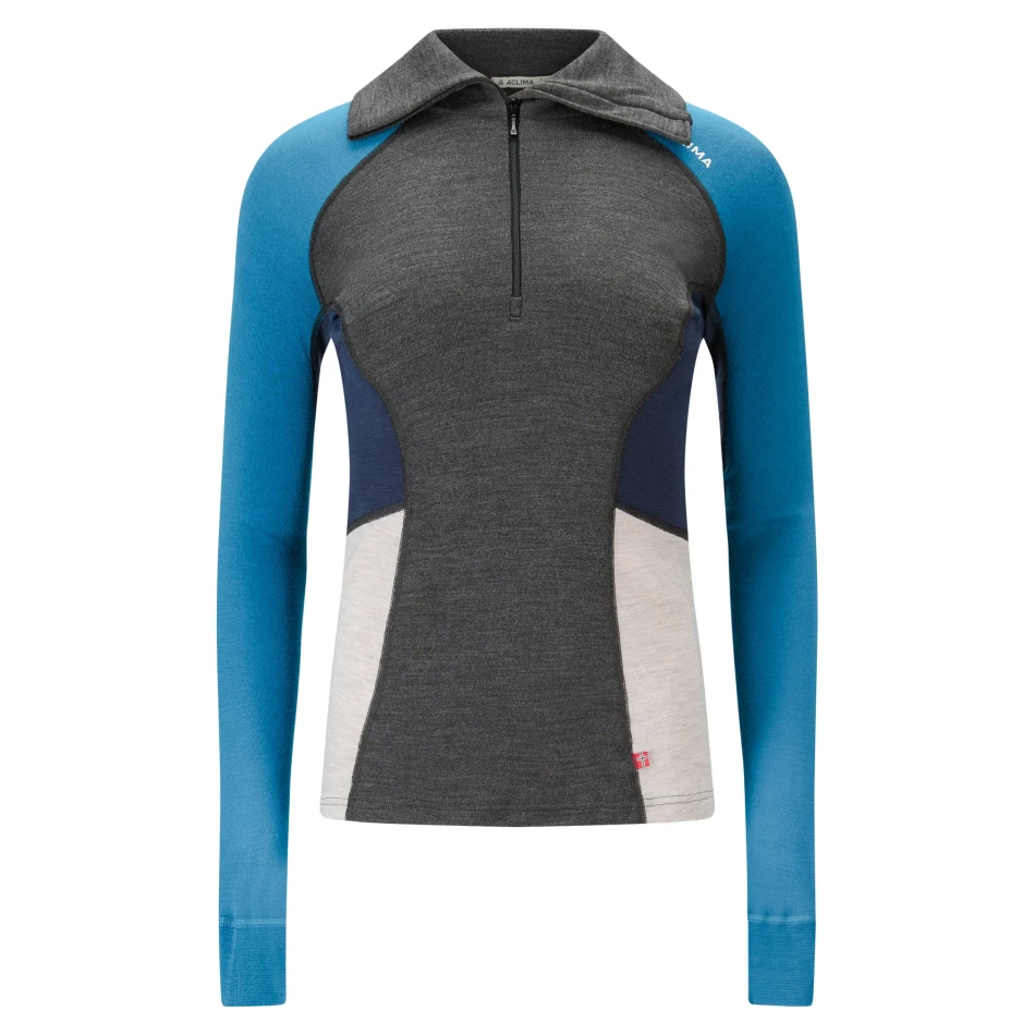 Aclima WarmWool Polo W, kolor: 394 - Marengo/Corsair/Beige Melange/Navy Blazer