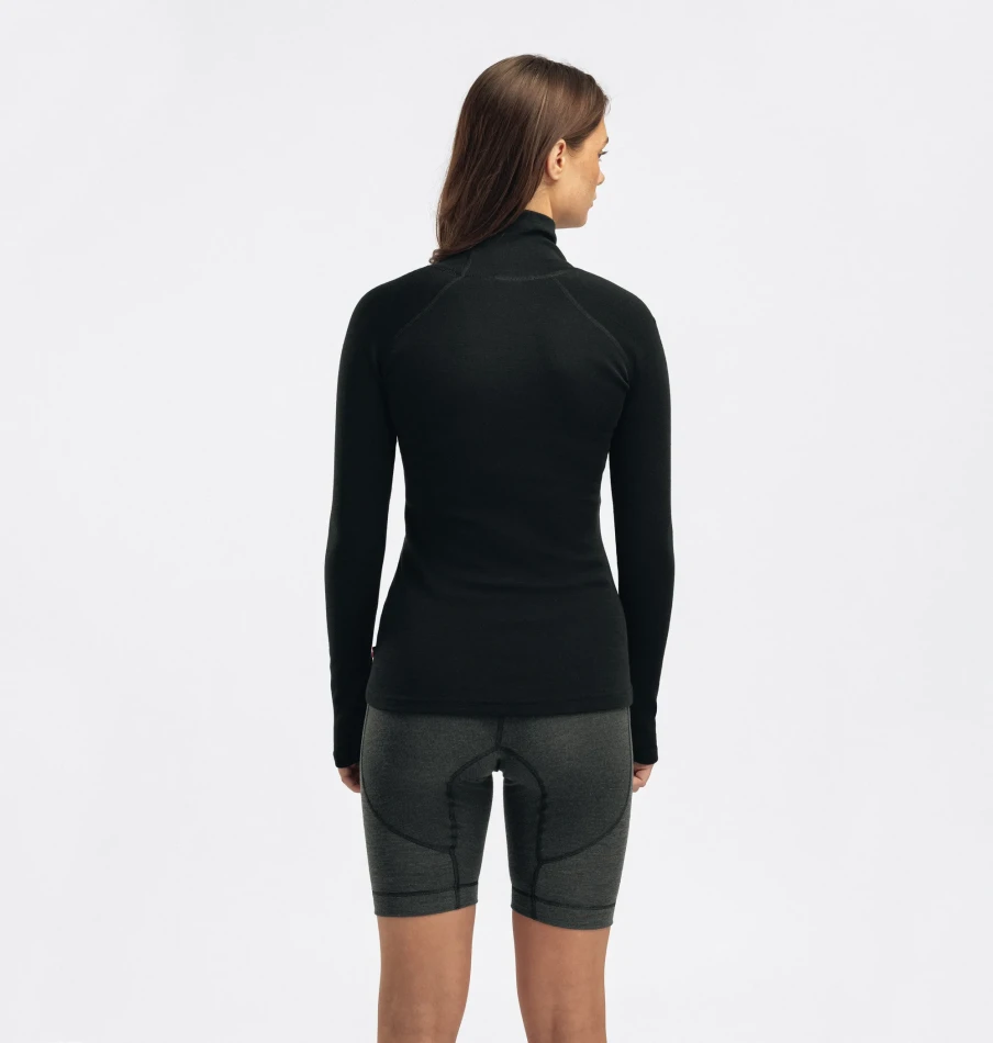 Aclima WarmWool Roll Neck W, kolor: 123 - Jet Black