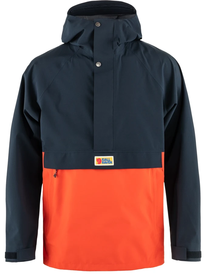 Fjallraven Vardag Hydratic Anorak, kolor: 555-214 - Dark Navy-Flame Orange