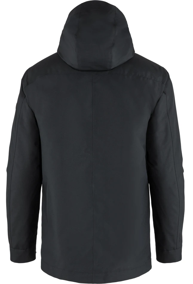 Fjallraven Visby 3in1 Jacket, kolor: 550 - Black, tył kurtki