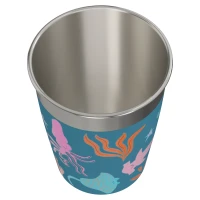 SIGG Kids Straw Cup 0,35 L, kolor: Blue World - widok od góry bez przykrywki