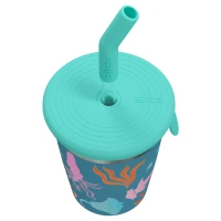 SIGG Kids Straw Cup 0,35 L, kolor: Blue World - widok od góry