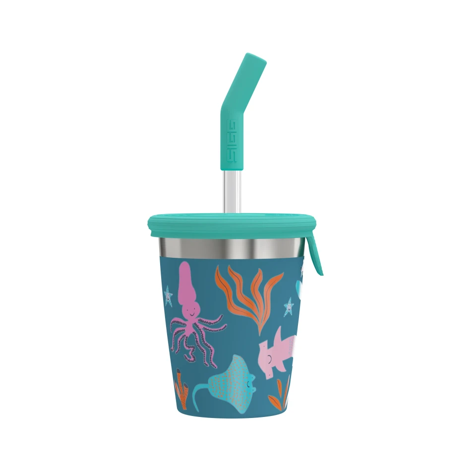 SIGG Kids Straw Cup 0,35 L, kolor: Blue World
